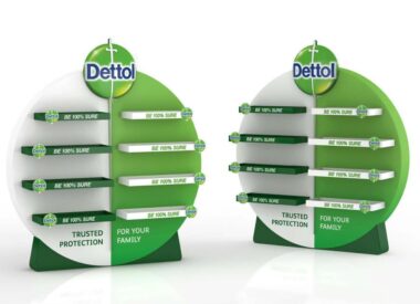 Dettol pharmaceutical point of sale design agency